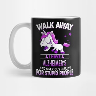 funny Alzheimer's grumpy unicorn warrior Mug